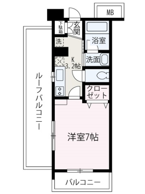 モンテレーヴ 406｜東京都板橋区徳丸２丁目(賃貸マンション1K・4階・24.00㎡)の写真 その2