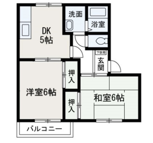 ツインクル・カトレアII 102｜埼玉県和光市下新倉３丁目(賃貸アパート2DK・1階・43.00㎡)の写真 その2